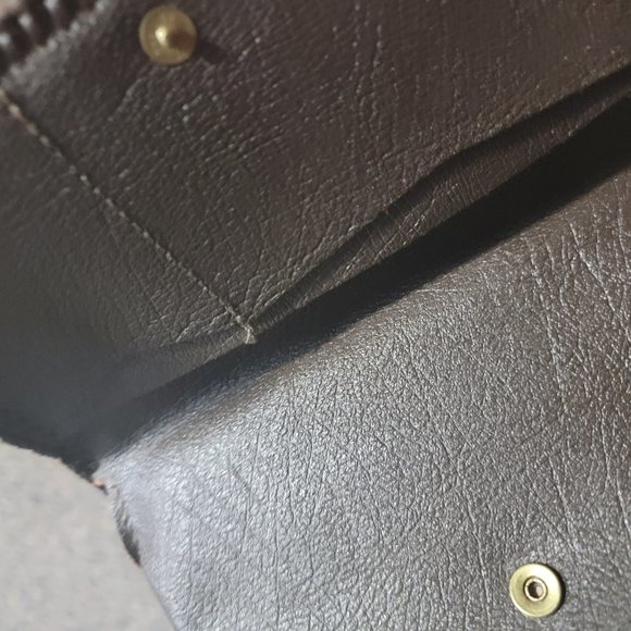 Gorgeous Vintage Southwest Style Hand tooled Bird and Flower Leather Wallet - Picture 7 of 9